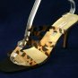 ANN MARINO STRAPPY LEOPARD PRINT HIGH HEEL SANDAL 9.5