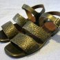 EDDIE BAUER BLACK WOVEN LEATHER SANDALS 6 M