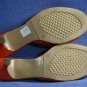 AEROSOLES ORANGE MID HEEL WOMENS SLIDES SHOES 7 M MINT