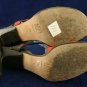 ANNE KLEIN GREEN & RED STRAPPY HIGH HEEL SANDALS 7.5 M