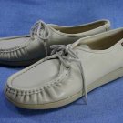 SAS BEIGE LEATHER HANDSEWN OXFORDS/WALKING SHOES 10 N