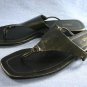 COLIN STUART/VICTORIA SECRET BLACK THONG SANDALS 10 M