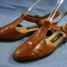 EASY SPIRIT BROWN LEATHER WALKING SANDALS 7 B MINT