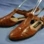 EASY SPIRIT BROWN LEATHER WALKING SANDALS 7 B MINT