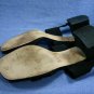 NINE WEST BLACK FABRIC MID HEEL DRESS SANDALS 7.5 M