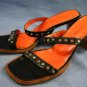 Banana Republic Black Heel Slide Sandals Pumps 8.5 M