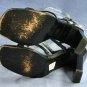 GRUPPO ITALIAN WOMENS BLACK SATIN STRAPPY SANDALS 5.5
