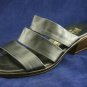 THE WALKING CO WOMENS BLACK LEATHER SANDALS 40/9 M