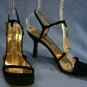 NINE WEST BLACK SUEDE STRAPPY HIGH HEEL SANDALS 8 M