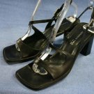 KENNETH COLE NEW YORK BLACK STRAPPY SANDALS 7 B