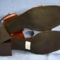 NATURALIZER BROWN LEATHER ANKLE STRAP SANDALS 9 M NEW