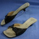JEAN MICHEL CAZABAT BROWN SLIDE SANDALS SHOE 8.5 B $335