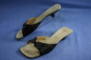 JEAN MICHEL CAZABAT BROWN SLIDE SANDALS SHOE 8.5 B $335