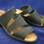 NAOT WOMENS BLACK LEATHER SLIDE SANDALS 36/5 M
