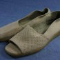 AEROSOLES TAN NUBUCK OPEN TOE FLATS SANDALS 8 M NEW