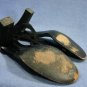 KENNETH COLE NEW YORK BLACK SATIN EVENING SANDALS 10 M