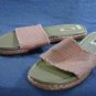TALBOTS WOMENS PINK  SLIDE SANDALS ESPADRILLES 9 M