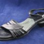 YOFI WOMENS BLK LEATHER COMFORT WALKING SANDALS 38/7.5