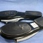 TOMMY BAHAMA LT BLUE RAW SILK SLIDE SANDALS 9 M MINT