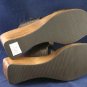 ETIENNE AIGNER BROWN LEATHER PLATFORM SANDALS 8 M MINT