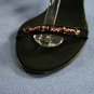 JOEY O BLACK STRAPPY HIGH HEEL BEADED SANDALS 9 B NEW