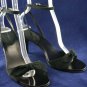 ANN TAYLOR BLK SUEDE STRAPPY HIGH HEEL SANDALS 7.5 M
