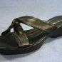 NINE WEST BLACK WEDGE PLATFORM SLIDE SANDALS 9 M