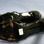 AMALFI WOMENS BLACK SILK EVENING SANDALS PUMPS 9 B MINT