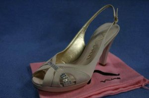 NINA WOMENS SAND HI HEEL PLATFORM SANDALS 8.5 M NEW $89