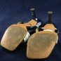 STUART WEITZMAN BLUE FABRIC PATENT SLIDE SANDALS 8 B