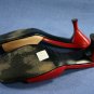 CASADEI $395 RED & TAN SLIDE SANDALS HEEL PUMP 7 M $395