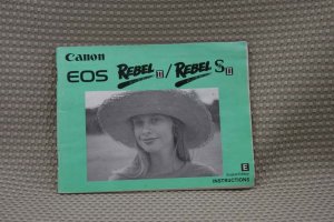 CANON EOS REBEL II S OWNERS INSTRUCTION BOOK - B186