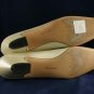 FERRAGAMO WOMENS BONE PEARL LEATHER PUMPS 6 AA MINT