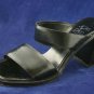 JOAN & DAVID WOMENS BLACK LEATHER HIGH HEEL SANDALS 6.5