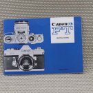 CANON ORIGINAL 1960's FT USER OWNERS MANUAL MINT- B226