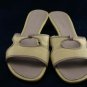 COLE HAAN RESORT BEIGE LILAC LEATHER SLIDE SANDAL 10 B