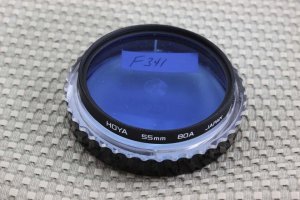 HOYA AUTH 55mm 80A COLOR CORRECTION LENS FILTER F341