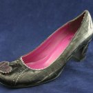 NUE COLLECTION ITALIAN DOLL TOE LEATHER PUMPS 38/7 M