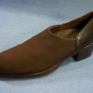 MUNRO AMERICAN WOMENS BROWN STRETCH LOAFERS SHOES 6.5 N