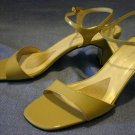 NATURALIZED BEIGE PATENT LEATHER DRESS SANDALS 10
