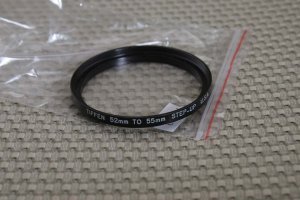 Tiffen 52mm 55mm 52-55 Metal step up Filter Ring F1077