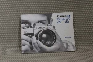 CANON ORIGINAL 1960's FT USER OWNERS MANUAL MINT- B297
