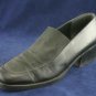 DONALD J PLINER BLK LEATHER & STRETCH LOAFERS 6.5 M
