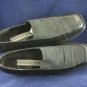 DONALD J PLINER BLK LEATHER & STRETCH LOAFERS 6.5 M