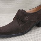 FERRAGAMO WOMENS BRN SUEDE OXFORDS SHOES 7.5 AA EX+