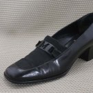 BRUNO MAGLI WOMENS BLK LEATHER LOAFERS 38.5/8 M EX+