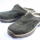 TEVA WOMENS BLACK SUEDE LEATHER CLOGS SHOES 6 M