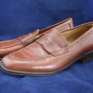STEFANO MARAOLO MENS BRN LEATHER LOAFERS 42/8.5 M EUC