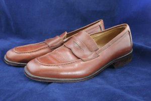 STEFANO MARAOLO MENS BRN LEATHER LOAFERS 42/8.5 M EUC