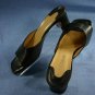 ANN TAYLOR BROWN LIZARD LEATHER SLIDE HEELS SHOE 7 M